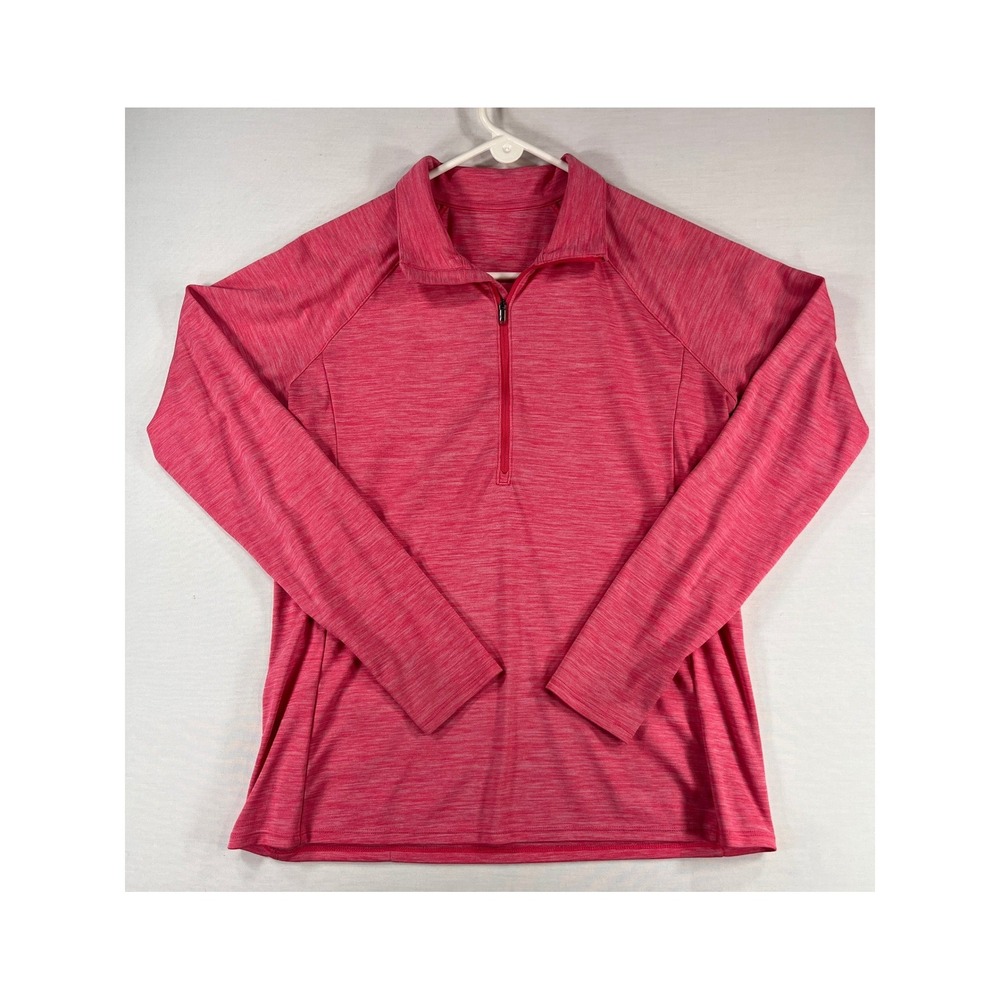 Under Armour Womens Tech Twist Half Zip Pullover Pink Heather 1302136 Activewear